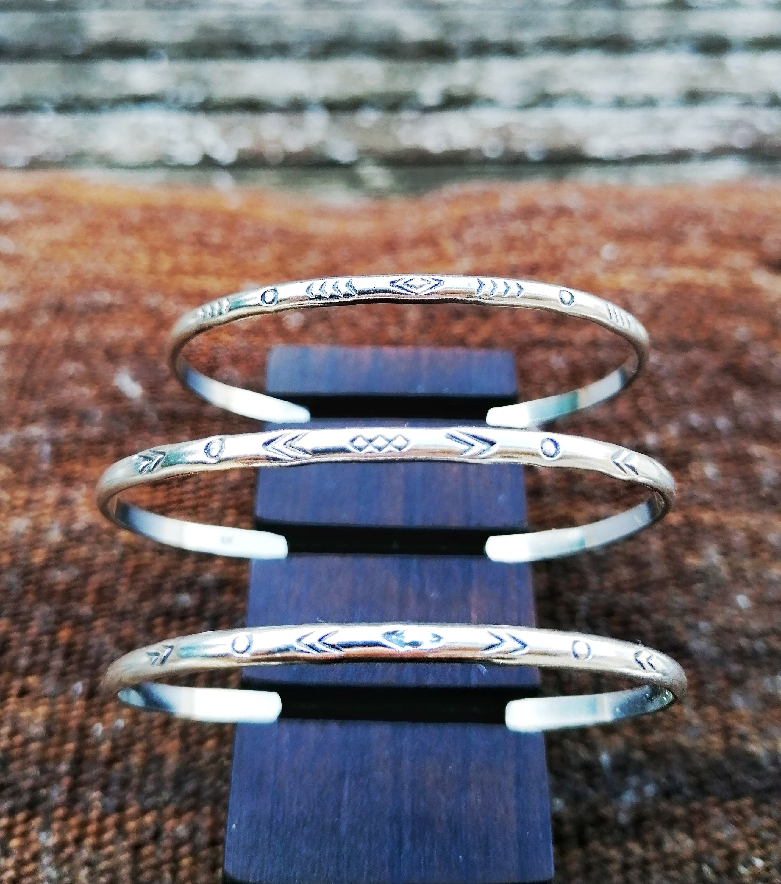 pulsera stampa plata de ley 925