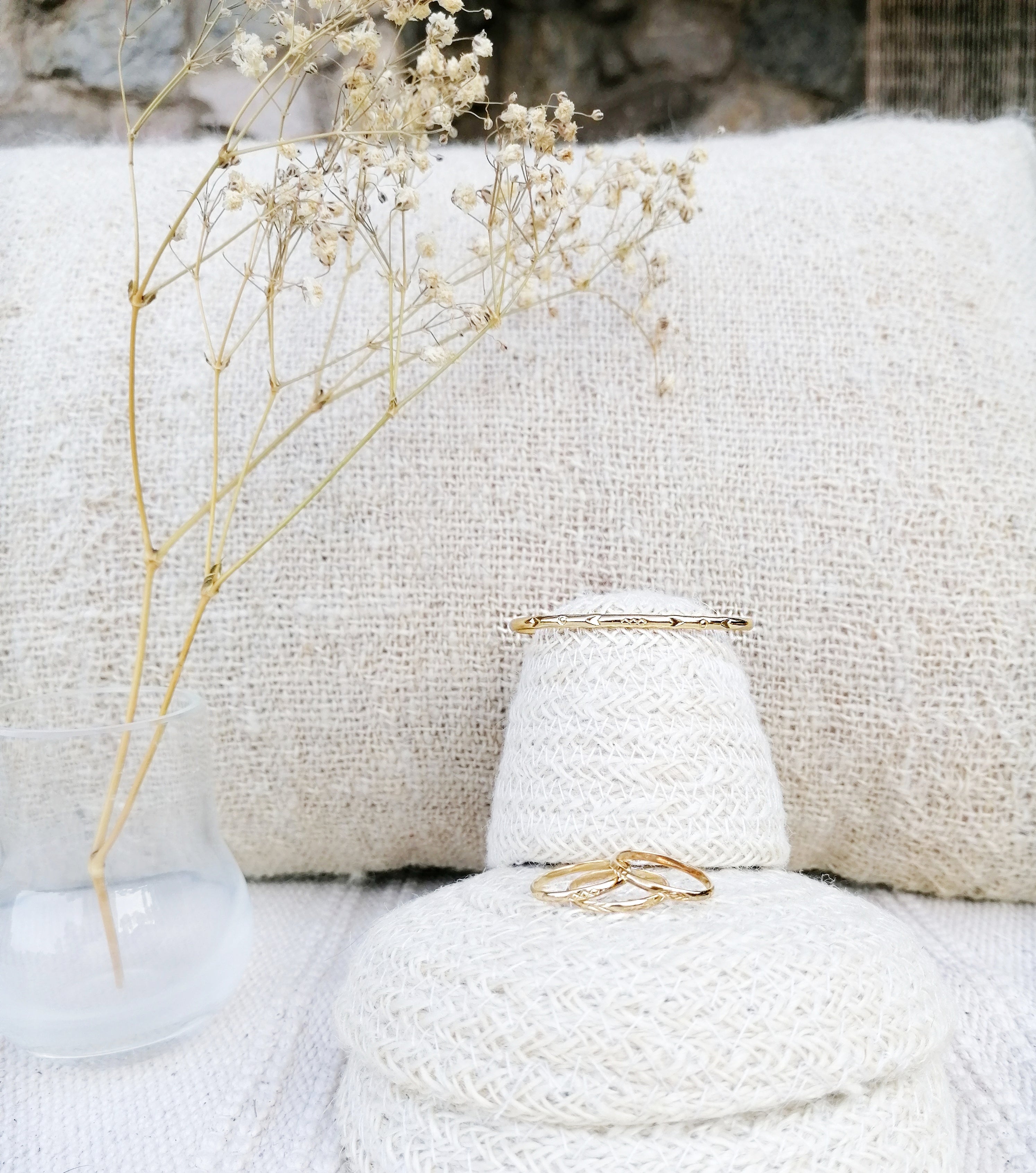 pulsera stampa chapada en oro de 24k