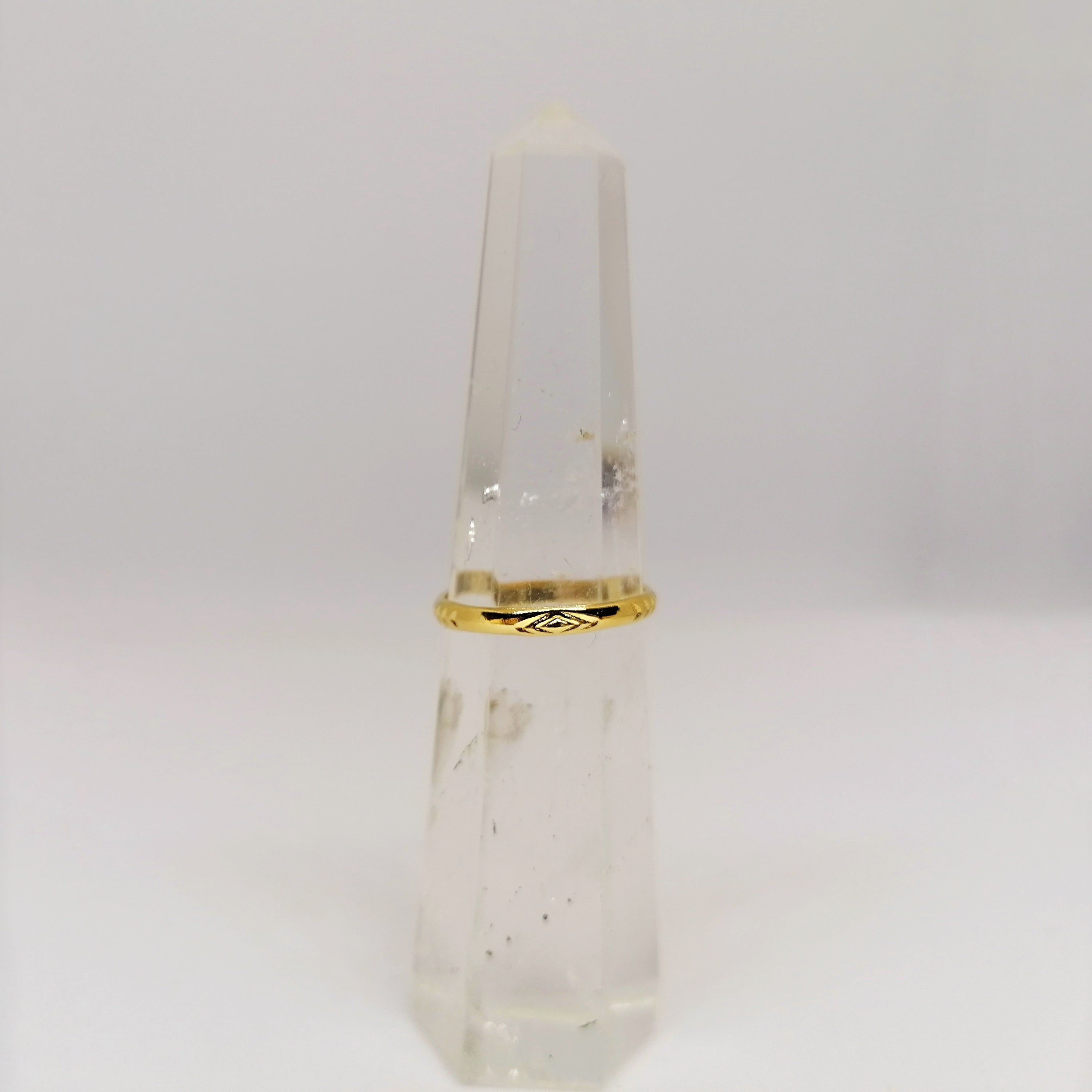 anillo stampa chapado en oro de 24k