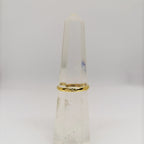 anillo stampa chapado en oro de 24k