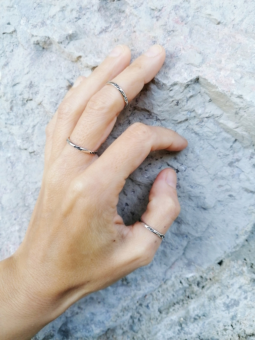 Stampa ring in 925 sterling silver