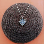 colgante medallon plata de ley 925