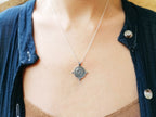 colgante medallon plata de ley 925