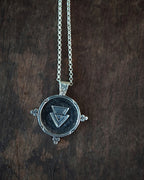 colgante medallon plata de ley 925