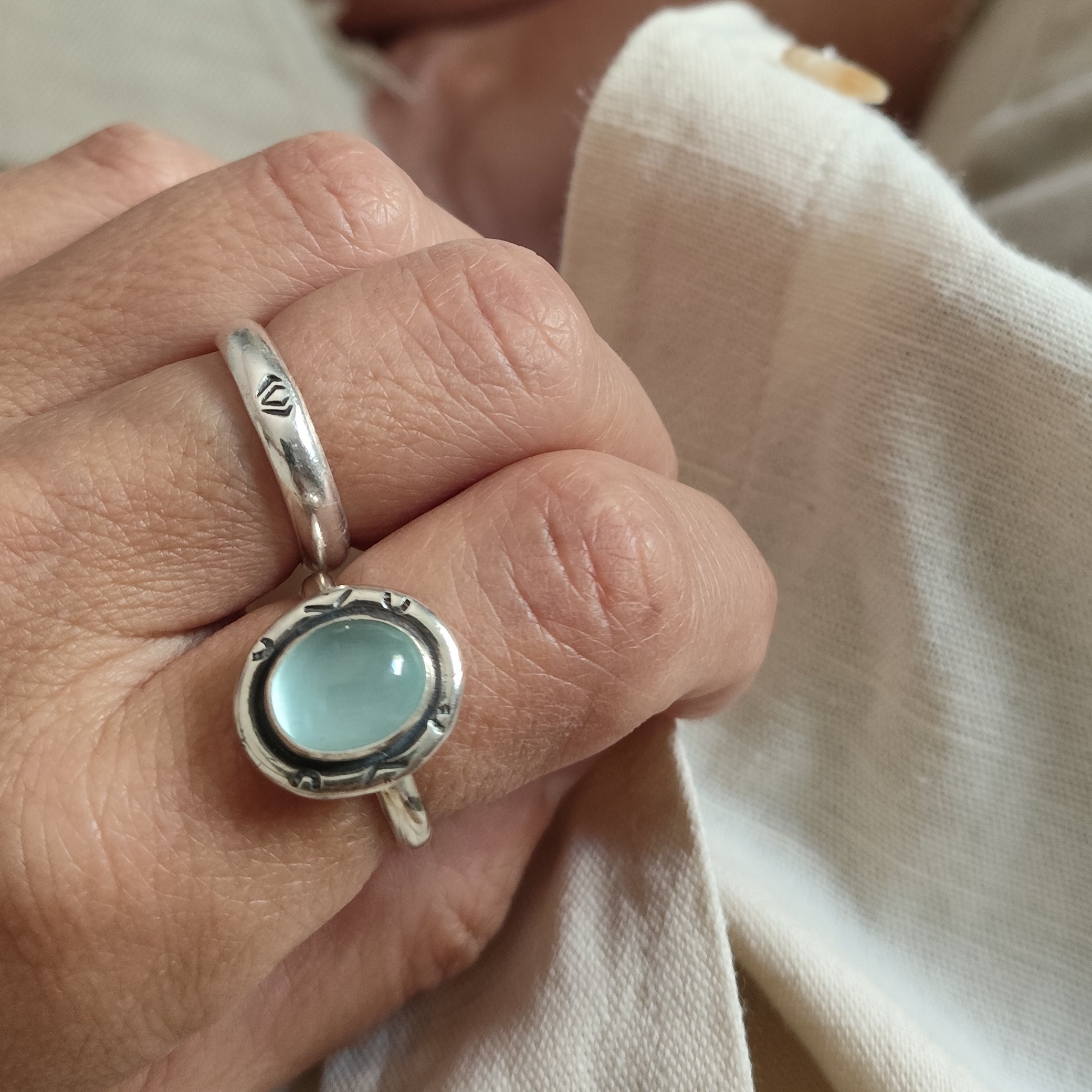 anillo Pulso plata 925