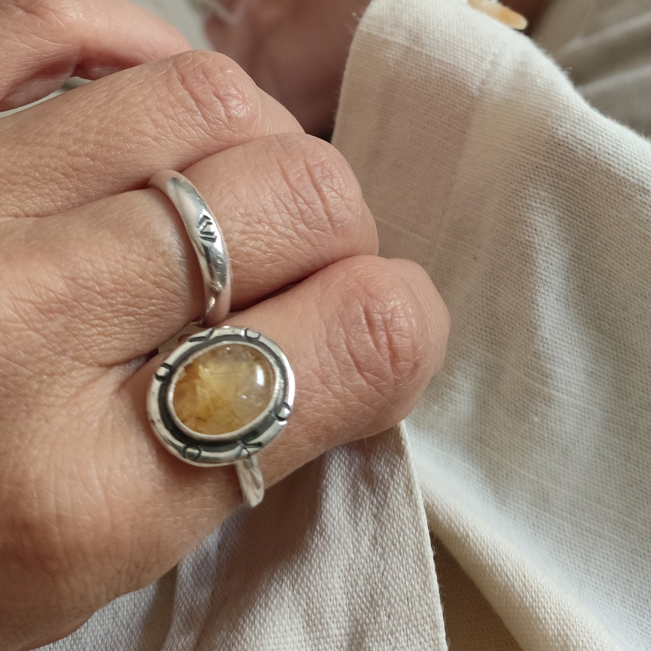 anillo Pulso plata 925