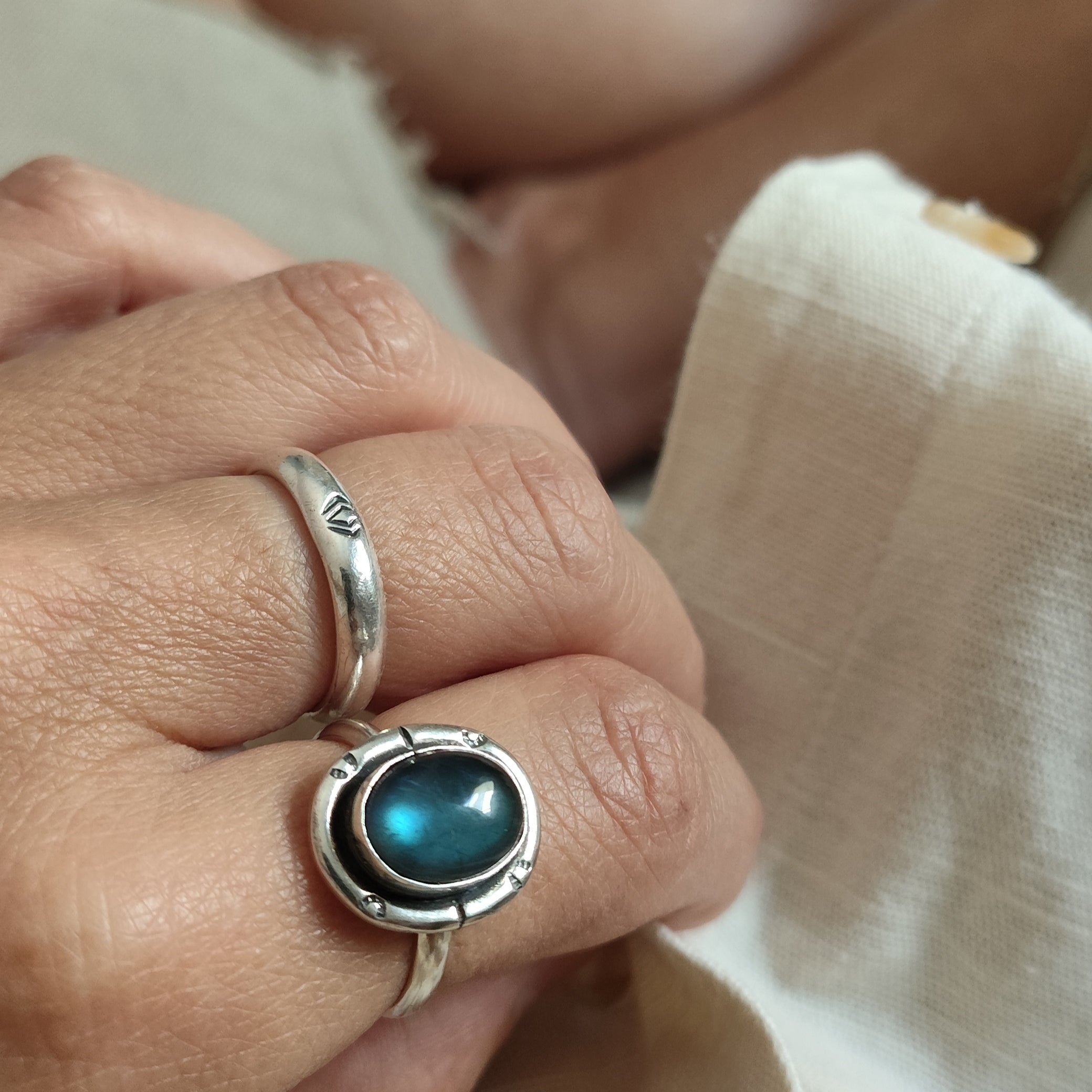 anillo Pulso plata 925