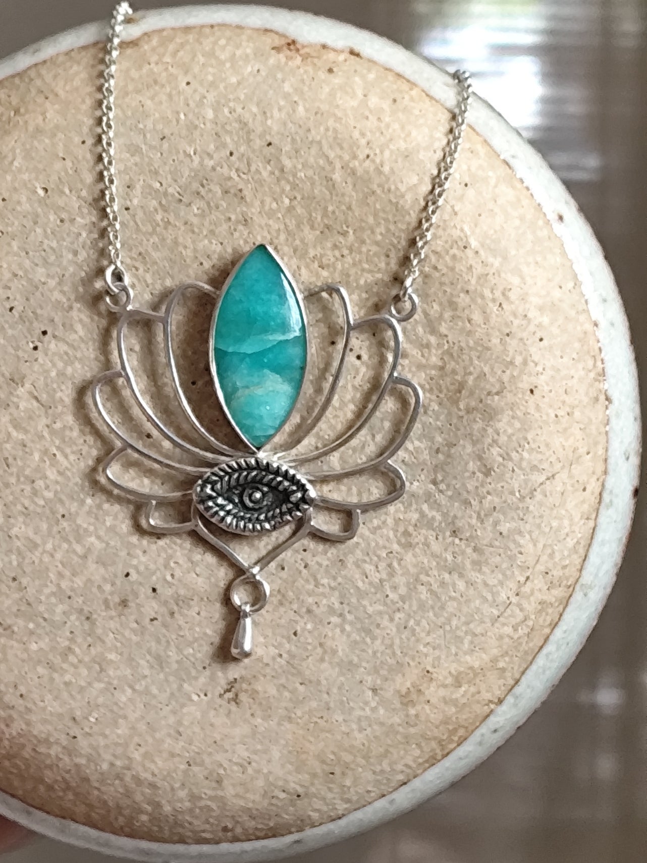 Flor de Loto plata 925