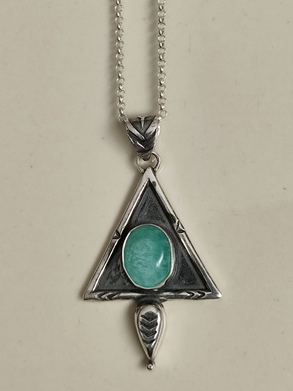 Colgante ERA, triangulo plata 925