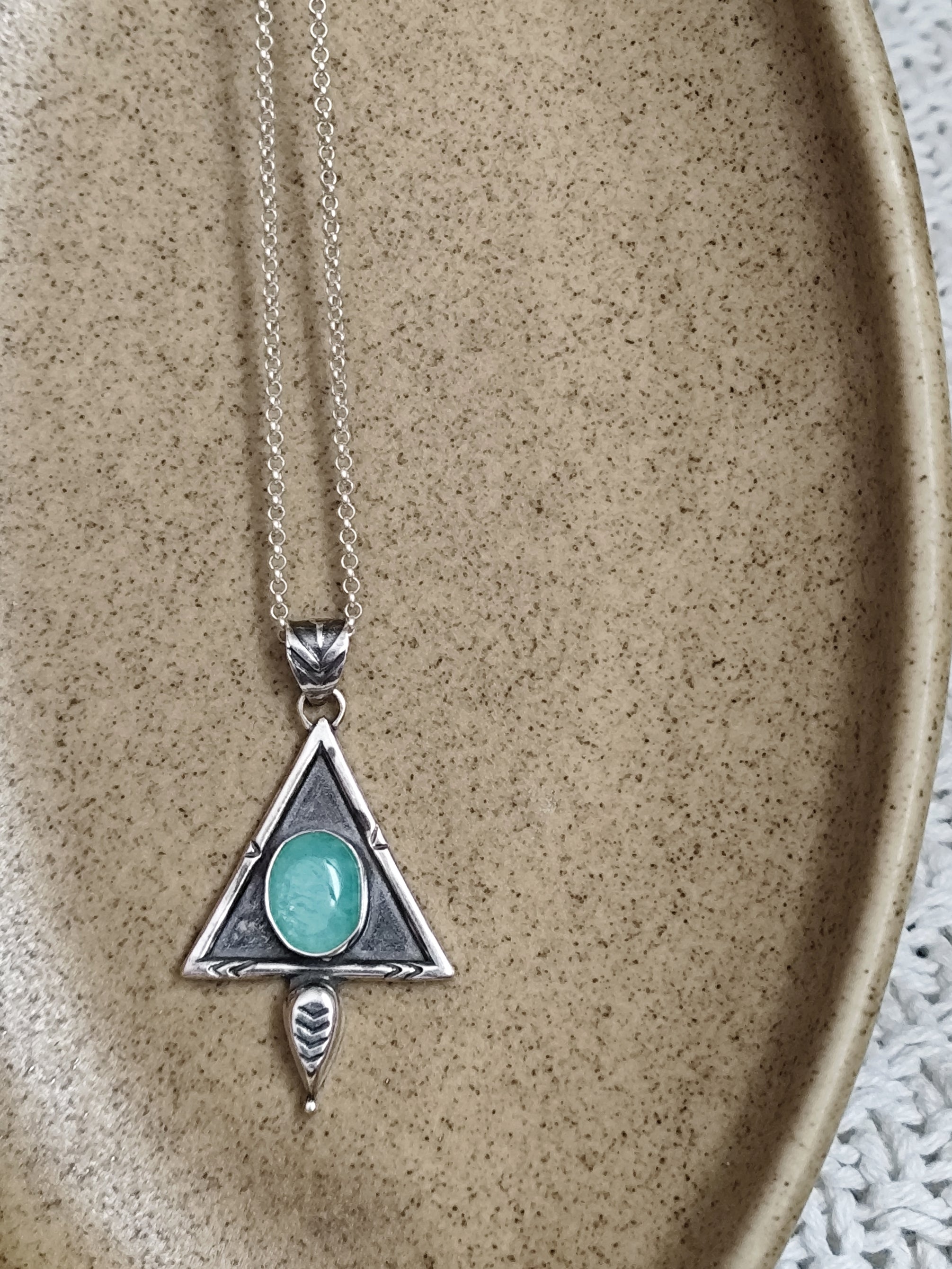 Colgante ERA, triangulo plata 925